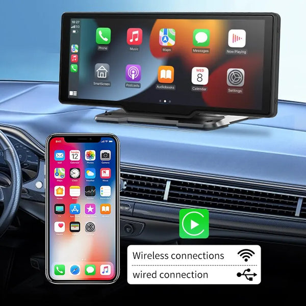 10.26inch Carplay MP5 Player Portable BT Touch Srceen Wireless Carplay Android Auto Car Radio for Apple Or Android Video Stereo