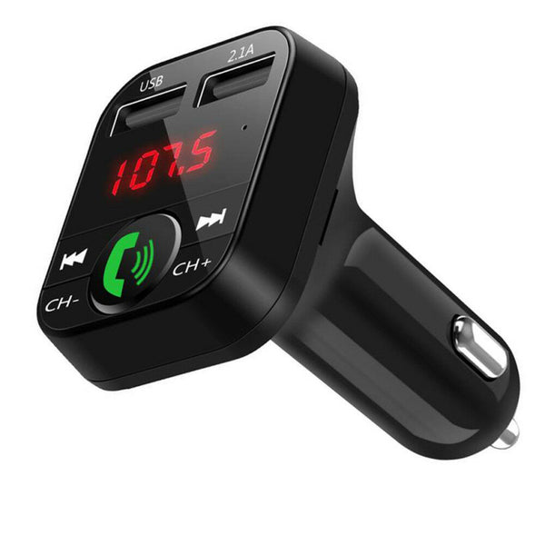 B2 Car MP3 Bluetooth Hands-Free Car Player FM Transmitter Car Charger Receiver