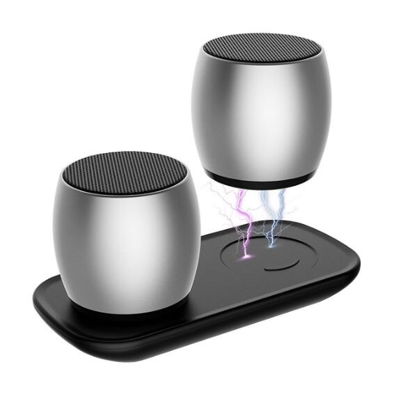 1 Pairs Mini Dual Speaker with Charging Base