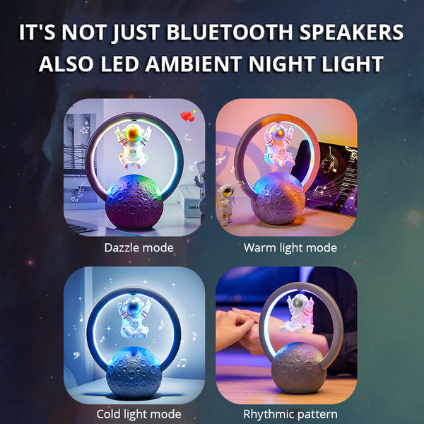 Maglev Bluetooth Speaker New Astronaut Night Light Home Creative Decoration Outdoor Subwoofer Bluetooth Sound