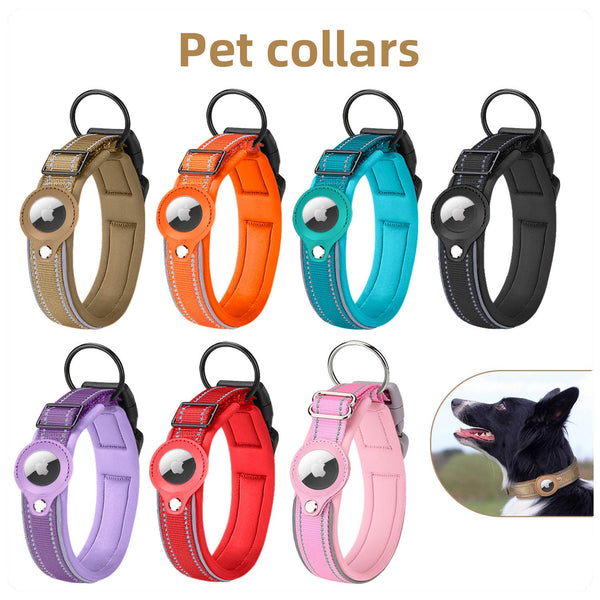 Suitable For Apple Airtag Tracker Protective Cover Dog Positioning Training Collar Nylon Pet Collar