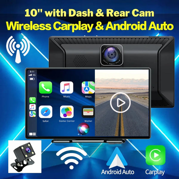 7/9" Wireless Carplay Android Auto Automotive Multimedia GPS Car Play Car radio With Built-in Dashcam Car intelligent systems