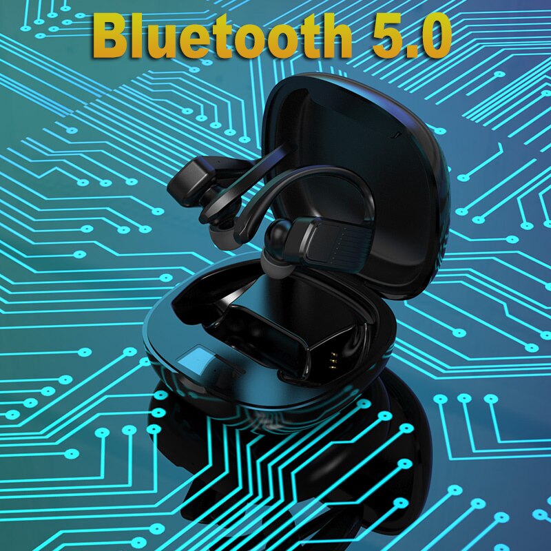 T11 Led Display Bluetooth Earphones TWS Wireless Sports headphones earburds Waterproof 8D Stereo Handsets with MIC charging case