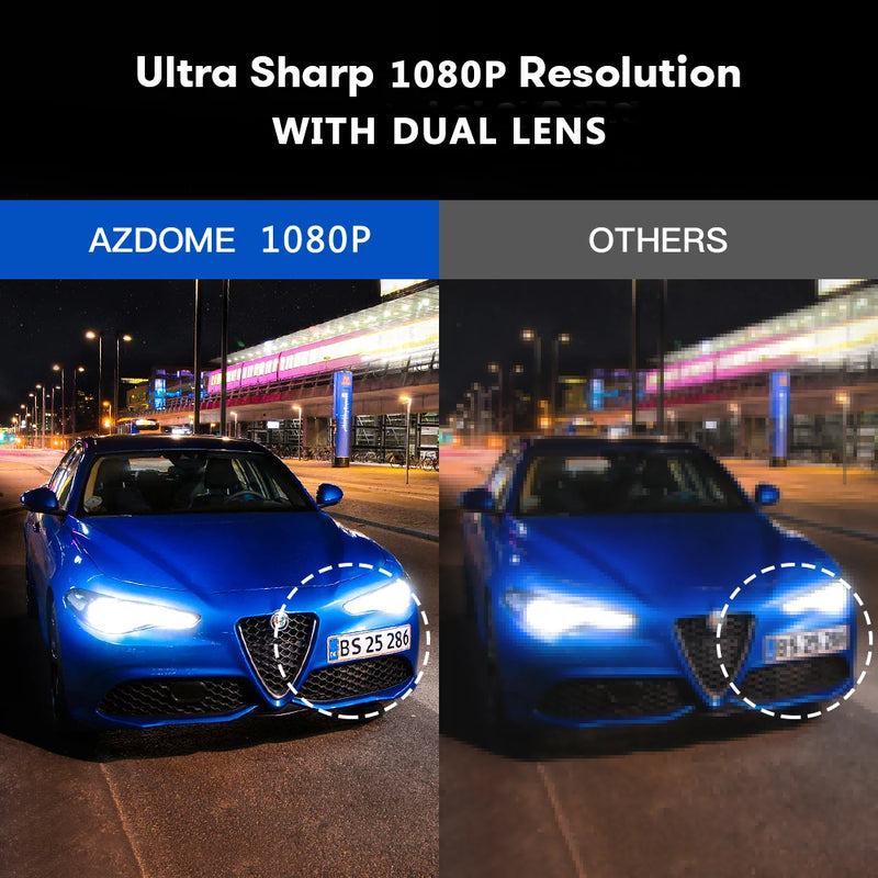 Mirror Dash Cam 1080P FHD Car Dvr Dual Camera Night Vision G-Sensor Parking Mode With GPS Camera for Vehicle
