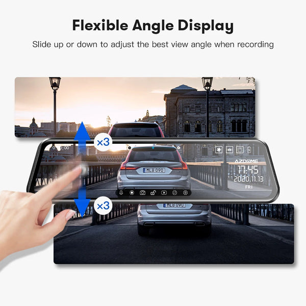 Mirror Dash Cam 1080P FHD Car Dvr Dual Camera Night Vision G-Sensor Parking Mode With GPS Camera for Vehicle