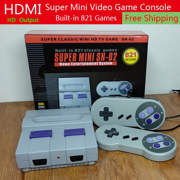 New Mini TV Game Console HDMI Output 8Bit Retro Video Game Console Built-In 821 Different Classic Games Handheld Gaming Player