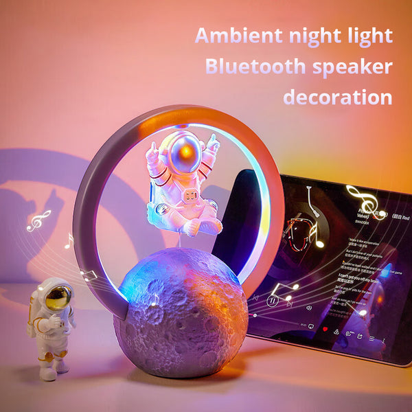 Maglev Bluetooth Speaker New Astronaut Night Light Home Creative Decoration Outdoor Subwoofer Bluetooth Sound