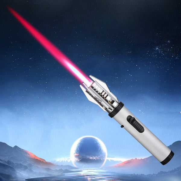Planet Lightsaber Butane Gas Lighter 360° Use Metal Outdoor Windproof Turbine Torch Jet Lighter Gun BBQ Welding Cigar Tool