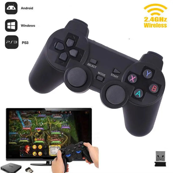 Cewaal 2.4G Wireless Gamepad PC For PS3 TV Box Joystick 2.4G Joypad Game Controller Remote For Xiaomi Android