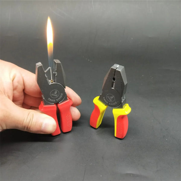 Creative Mini Pliers tools Fire Refillable Cigarette Lighter Butane Gas Ornaments Toy Lighter Home Decoration Good For Gift