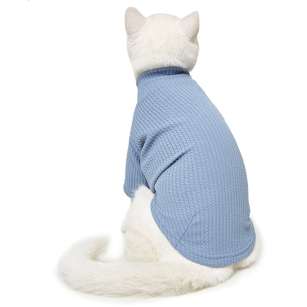 Spring And Summer Thin Solid Color Puppy Vest Two-Legged T-Shirt Cat Two-Legged Pet Clothes