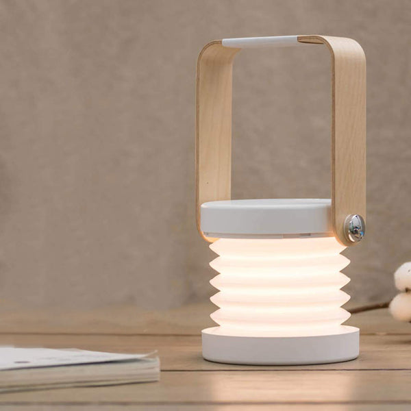 Creative wooden handle- portable lantern Lamp