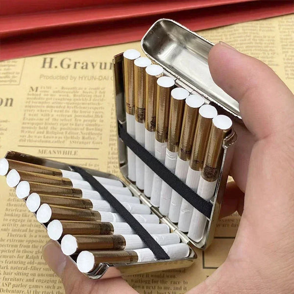 New Cigarette Box Three-open Flip-top Cigarette Box Multi-functional Cigarette Storage Box Men's Gift