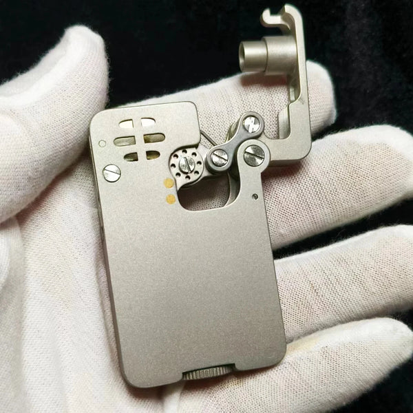 New Original Stainless Steel Mechanical Kerosene Automatic Personalized Injection Gasoline Lighter Father Boyfriend Collection