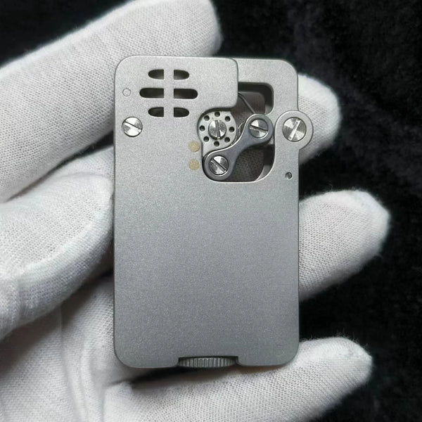 New Original Stainless Steel Mechanical Kerosene Automatic Personalized Injection Gasoline Lighter Father Boyfriend Collection