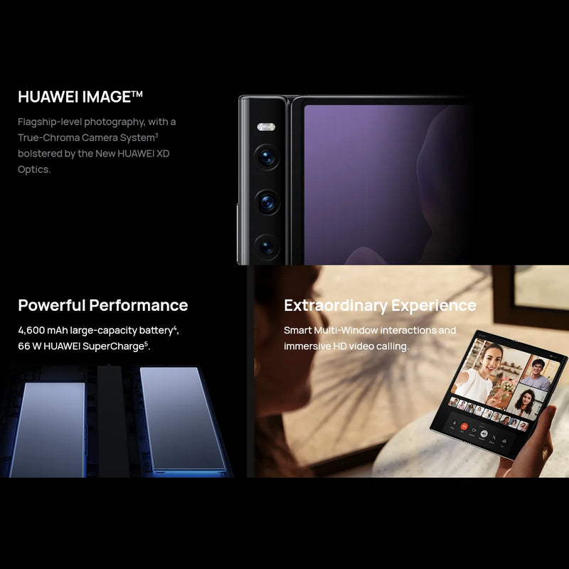 Huawei Mate XS 2 Folded Screen 7.8 Inches Snapdragon 888 HarmonyOS Camera 50.0MP NFC Smartphone