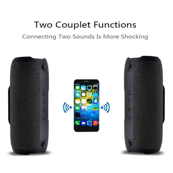 Portable Wireless Bluetooth E13 Speaker Stereo Big power 10W system TF FM Radio Music Subwoofer Column Speakers for Computer
